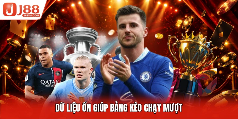 Dữ liệu ổn giúp bảng kèo chạy mượt